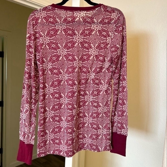 Lucky Brand Long Sleeve Boho Top Thermal - Picture 3 of 3